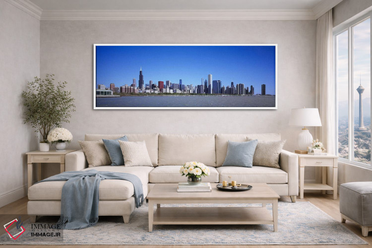 تابلو دکوراتیو Willis Tower, Shedd Aquarium, Chicago, Cook County, Ill… اثر پانورامیک ایمجز - D4W
