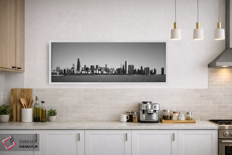 تابلو دکوراتیو Willis Tower, Chicago, Cook County, Illinois, USA,آسمان… اثر پانورامیک ایمجز - D1W