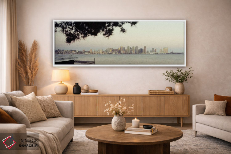تابلو دکوراتیو San Diego, California, USA #5,ساختمان ها در کنار آب، سن… اثر پانورامیک ایمجز - D3W