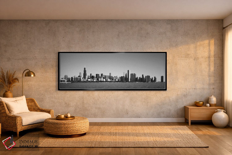 تابلو دکوراتیو Willis Tower, Chicago, Cook County, Illinois, USA,آسمان… اثر پانورامیک ایمجز - D2B