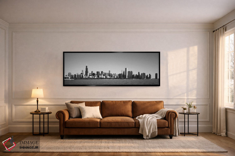 تابلو دکوراتیو Willis Tower, Chicago, Cook County, Illinois, USA,آسمان… اثر پانورامیک ایمجز - D5B