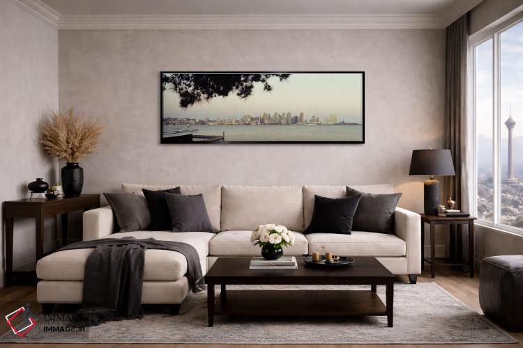 تابلو دکوراتیو San Diego, California, USA #5,ساختمان ها در کنار آب، سن… اثر پانورامیک ایمجز - D4B