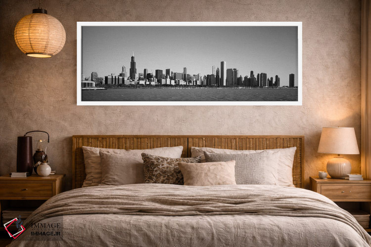 تابلو دکوراتیو Willis Tower, Chicago, Cook County, Illinois, USA,آسمان… اثر پانورامیک ایمجز - D4W