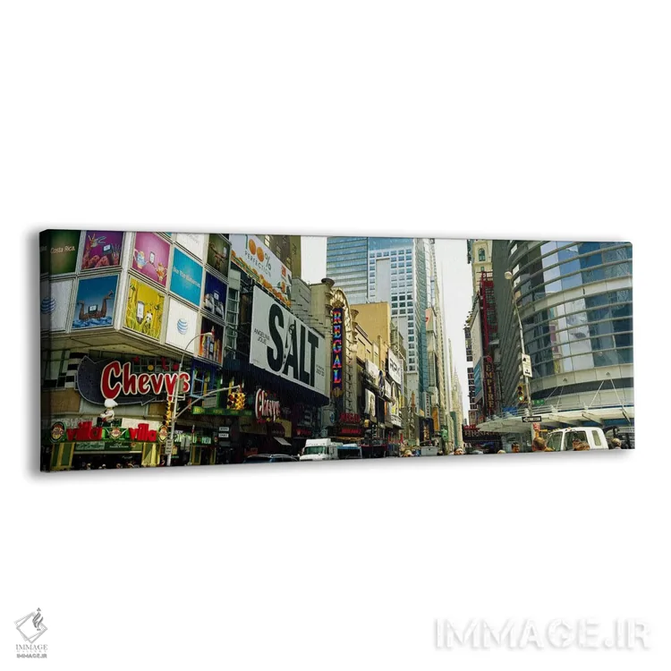 تابلو دکوراتیو 42nd Street, Eighth Avenue, Times Square, Manhattan, Ne… اثر پانورامیک ایمجز - نمای پرسپکتیو محصول