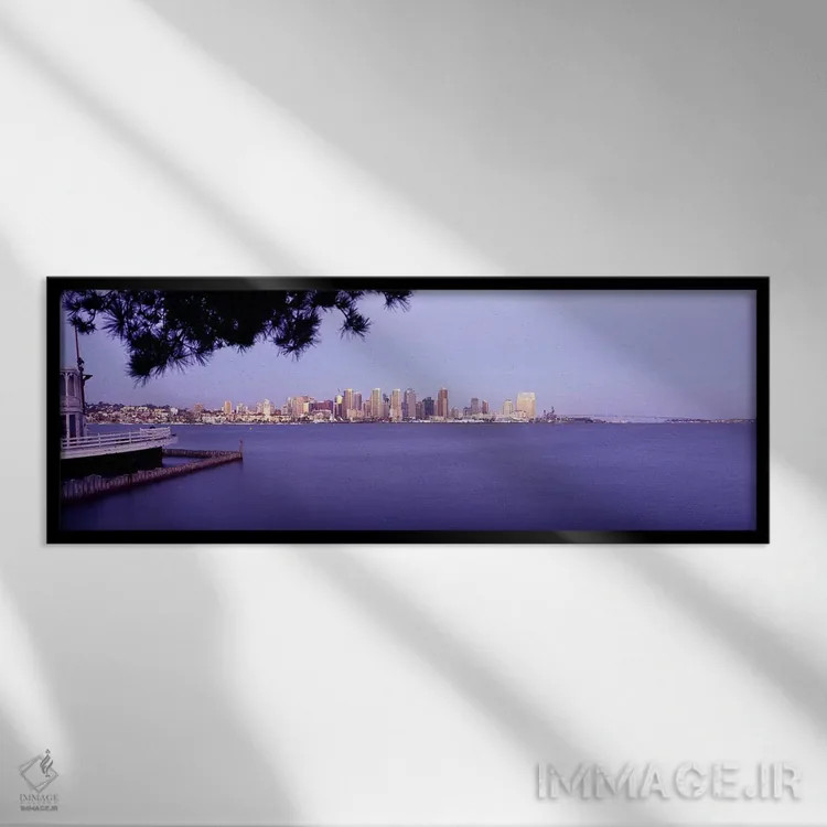 تابلو دکوراتیو San Diego, California, USA #8,ساختمان ها در کنار آب، سن… اثر پانورامیک ایمجز - نمای قابدار مشکی
