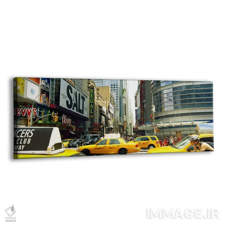 تابلو دکوراتیو 42nd Street, Eighth Avenue, Times Square, Manhattan, Ne… اثر پانورامیک ایمجز - نمای پرسپکتیو محصول