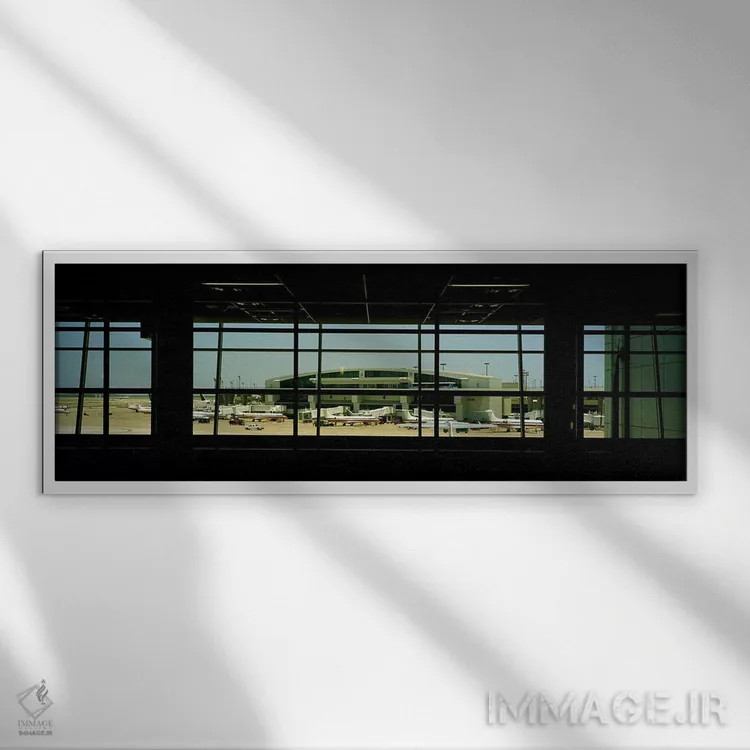 تابلو دکوراتیو Dallas Fort Worth International Airport, Dallas, Texas… اثر پانورامیک ایمجز - نمای قابدار سفید