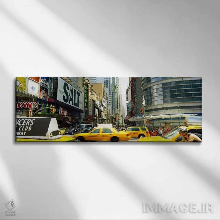 تابلو دکوراتیو 42nd Street, Eighth Avenue, Times Square, Manhattan, Ne… اثر پانورامیک ایمجز - نمای روبهرو روی دیوار