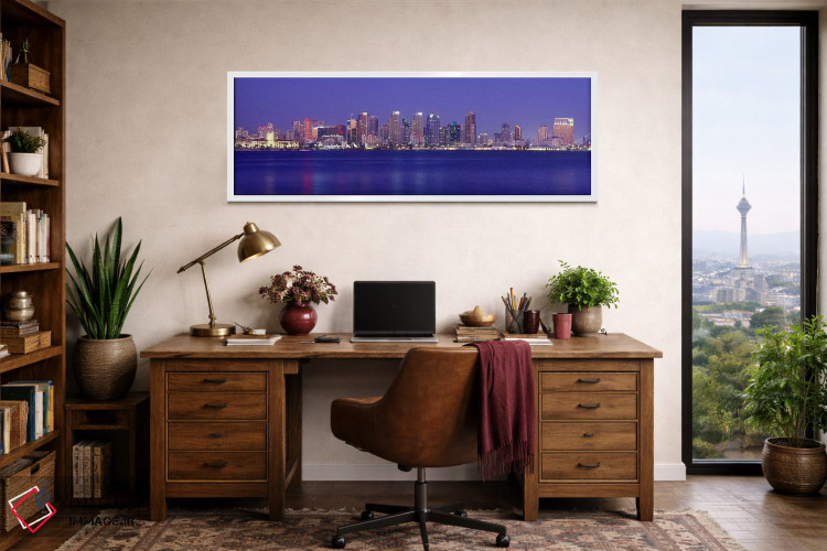تابلو دکوراتیو San Diego, California, USA #7,ساختمان ها در کنار آب، سن… اثر پانورامیک ایمجز - D1W
