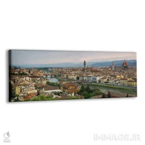 تابلو دکوراتیو Ponte Vecchio, Arno River, Duomo Santa Maria Del Fiore… اثر پانورامیک ایمجز - نمای پرسپکتیو محصول