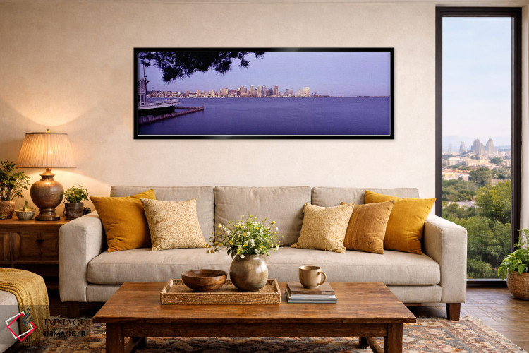 تابلو دکوراتیو San Diego, California, USA #8,ساختمان ها در کنار آب، سن… اثر پانورامیک ایمجز - D6B