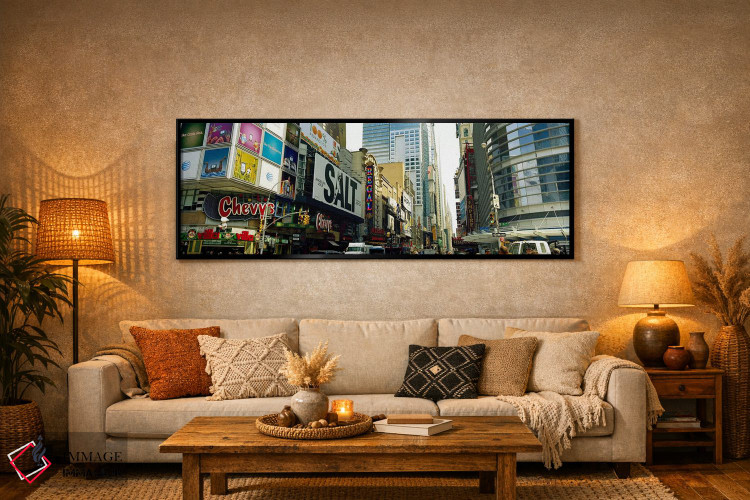 تابلو دکوراتیو 42nd Street, Eighth Avenue, Times Square, Manhattan, Ne… اثر پانورامیک ایمجز - D6B