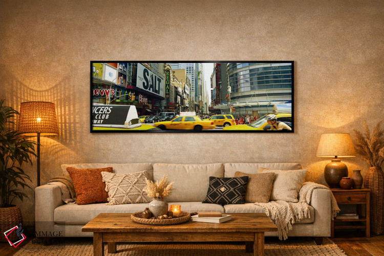 تابلو دکوراتیو 42nd Street, Eighth Avenue, Times Square, Manhattan, Ne… اثر پانورامیک ایمجز - D6B