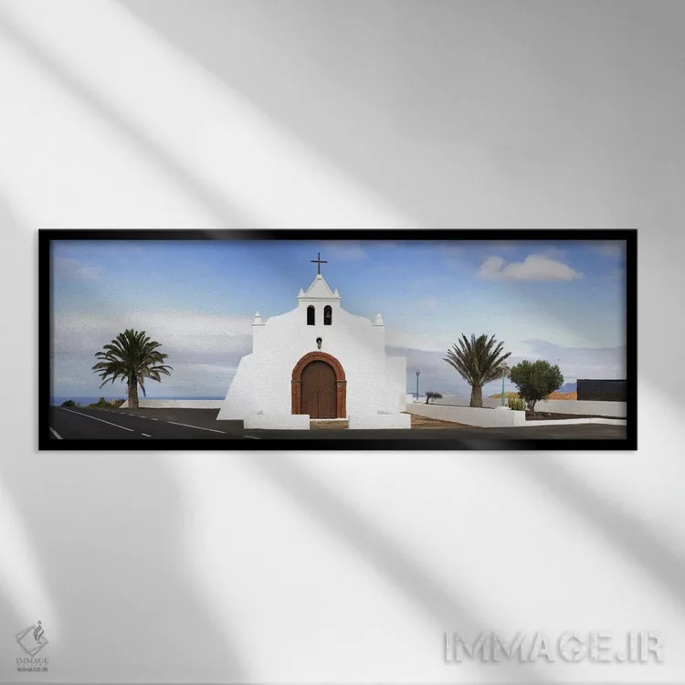 تابلو دکوراتیو Tiagua, Lanzarote, Canary Islands, Spain,نمازخانه روی ت… اثر پانورامیک ایمجز - نمای قابدار مشکی