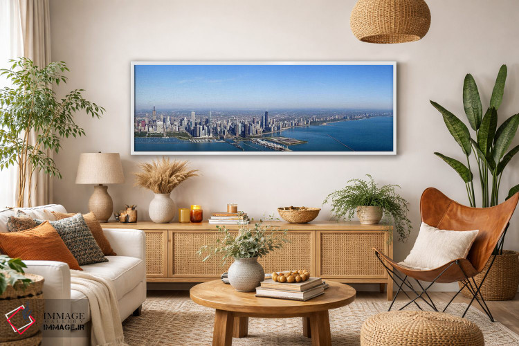 تابلو دکوراتیو Trump International Hotel And Tower, Willis Tower, Chic… اثر پانورامیک ایمجز - D2W