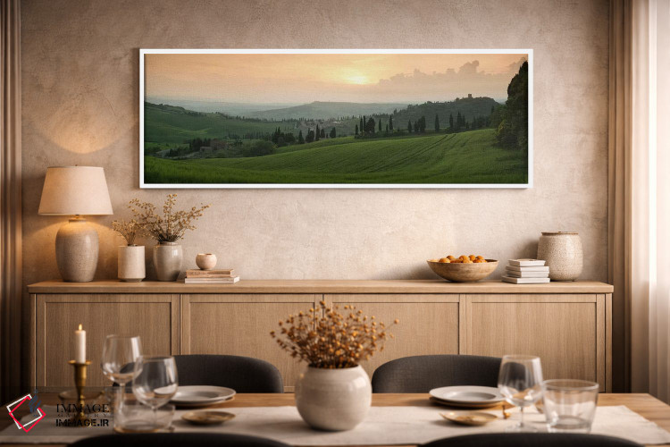 تابلو دکوراتیو Monticchiello, Val d'Orcia, Siena Province, Tuscany, It… اثر پانورامیک ایمجز - D2W