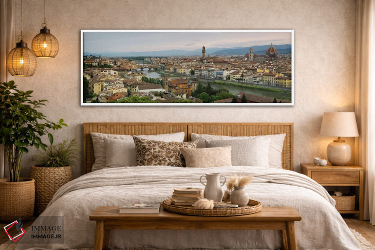 تابلو دکوراتیو Ponte Vecchio, Arno River, Duomo Santa Maria Del Fiore… اثر پانورامیک ایمجز - D5W