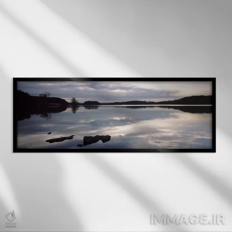 تابلو دکوراتیو Loch Raven Reservoir, Lutherville-Timonium, Baltimore C… اثر پانورامیک ایمجز - نمای قابدار مشکی