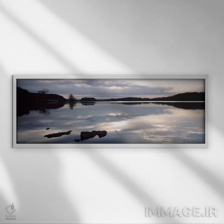 تابلو دکوراتیو Loch Raven Reservoir, Lutherville-Timonium, Baltimore C… اثر پانورامیک ایمجز - نمای قابدار سفید