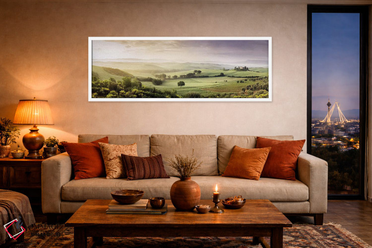 تابلو دکوراتیو San Quirico d'Orcia, Val d'Orcia, Siena Province, Tusca… اثر پانورامیک ایمجز - D3W