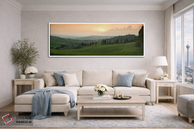 تابلو دکوراتیو Monticchiello, Val d'Orcia, Siena Province, Tuscany, It… اثر پانورامیک ایمجز - D4W