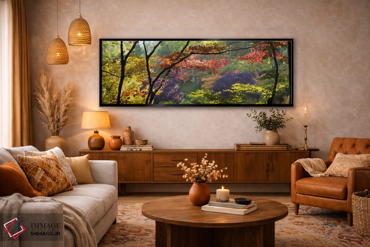 تابلو دکوراتیو Butchart Gardens, Brentwood Bay, Vancouver Island, Brit… اثر پانورامیک ایمجز - D5B