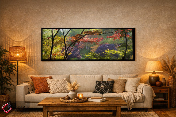 تابلو دکوراتیو Butchart Gardens, Brentwood Bay, Vancouver Island, Brit… اثر پانورامیک ایمجز - D6B