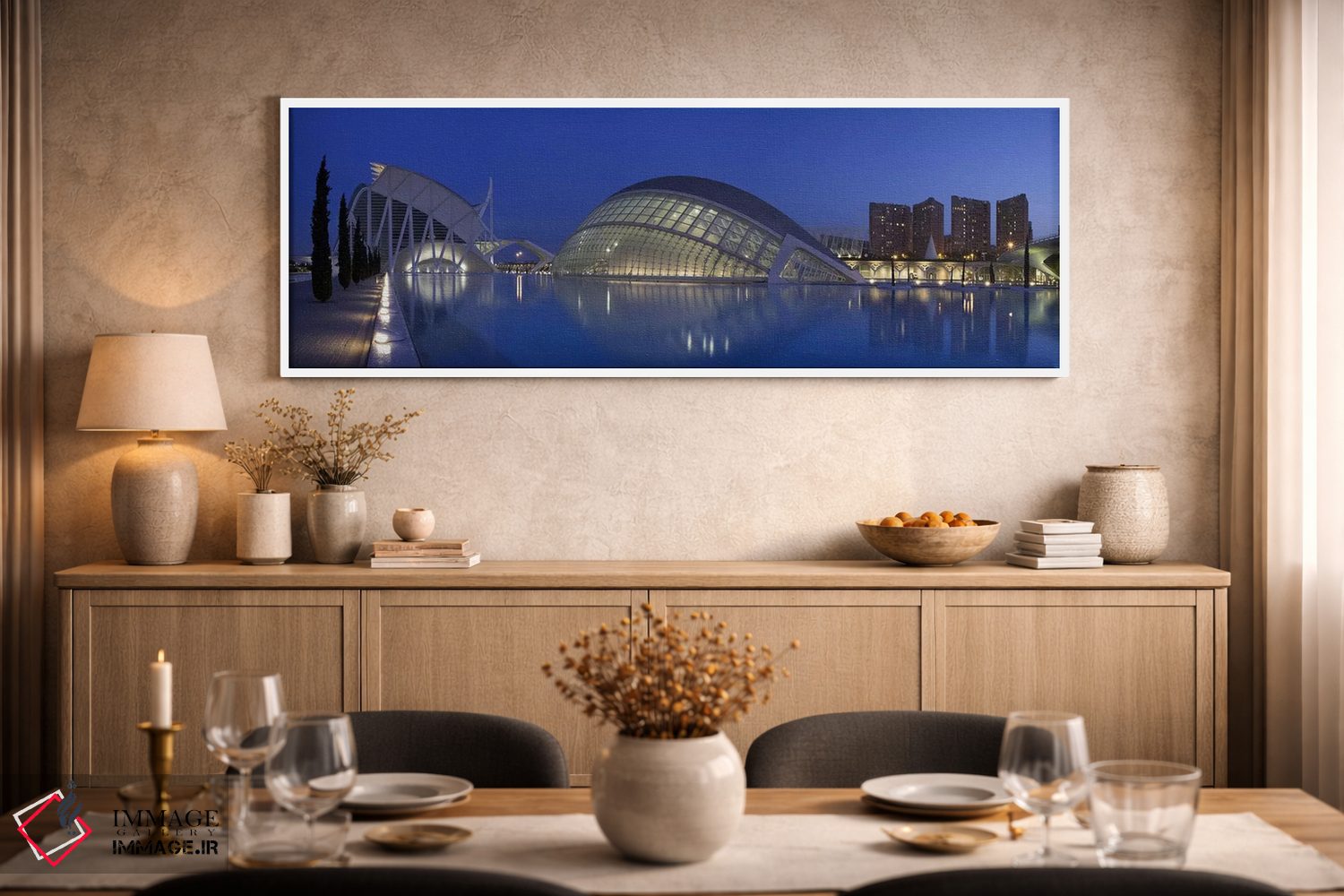تابلو دکوراتیو Ciutat De Les Arts I Les Ciencies, Valencia, Spain,خانه… اثر پانورامیک ایمجز - D2W