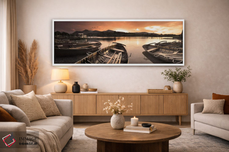 تابلو دکوراتیو Derwent Water, Keswick, English Lake District, Cumbria… اثر پانورامیک ایمجز - D3W