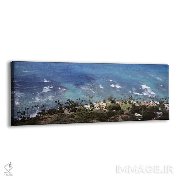 تابلو دکوراتیو Ocean Villas, Honolulu, Oahu, Hawaii, USA,نمای هوایی از… اثر پانورامیک ایمجز - نمای پرسپکتیو محصول