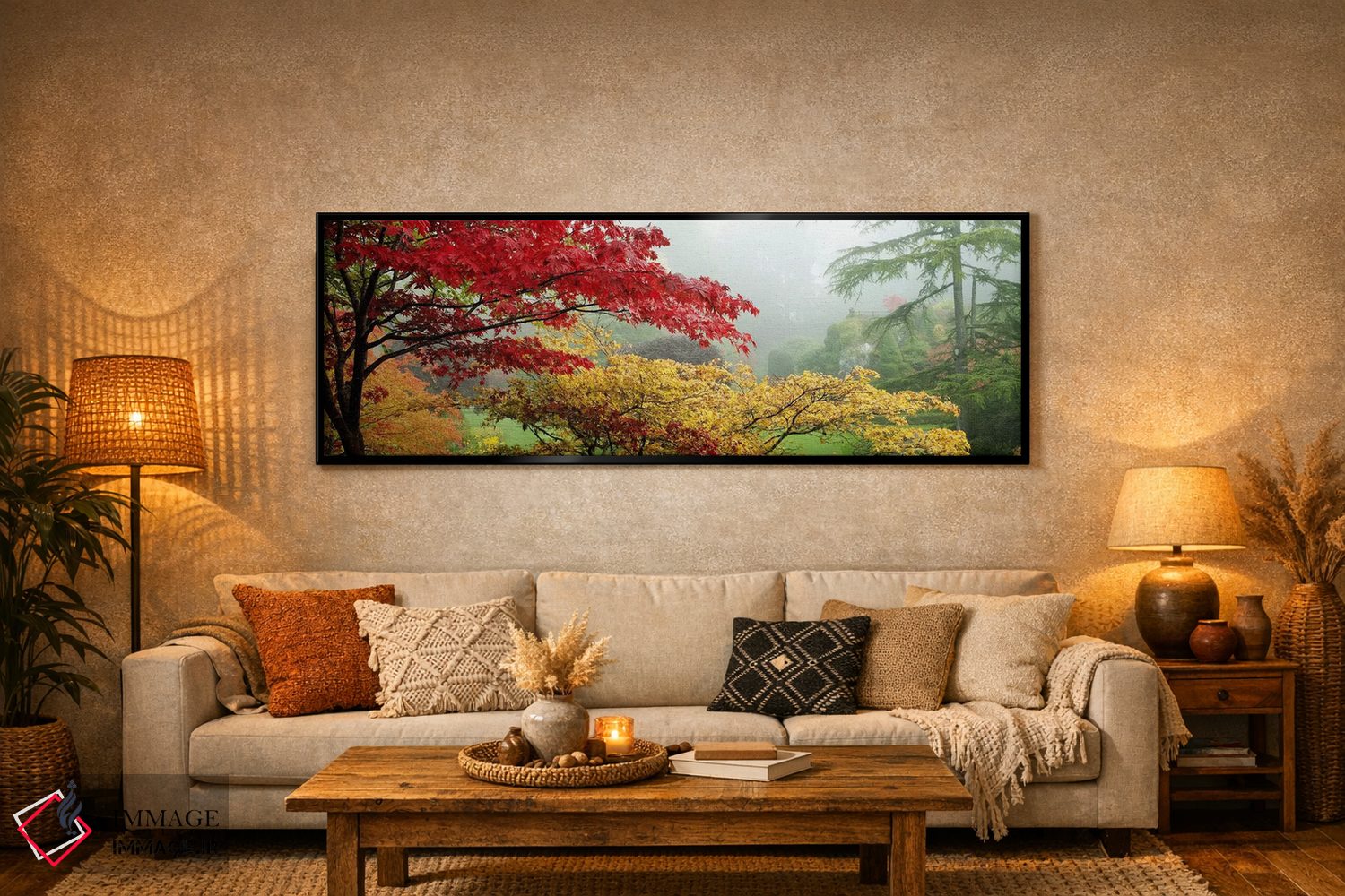 تابلو دکوراتیو Butchart Gardens, Brentwood Bay, Vancouver Island, Brit… اثر پانورامیک ایمجز - D6B