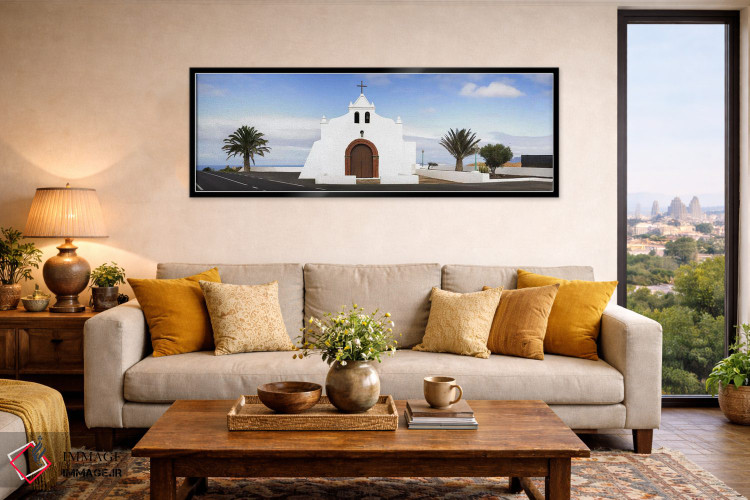 تابلو دکوراتیو Tiagua, Lanzarote, Canary Islands, Spain,نمازخانه روی ت… اثر پانورامیک ایمجز - D6B