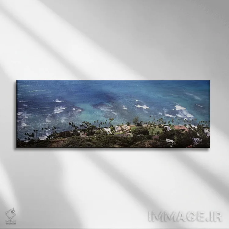 تابلو دکوراتیو Ocean Villas, Honolulu, Oahu, Hawaii, USA,نمای هوایی از… اثر پانورامیک ایمجز - نمای روبهرو روی دیوار