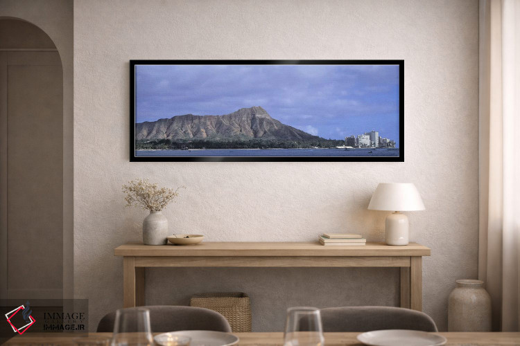 تابلو دکوراتیو Diamond Head, Honolulu, Oahu, Hawaii, USA,ساختمان ها با… اثر پانورامیک ایمجز - D1B