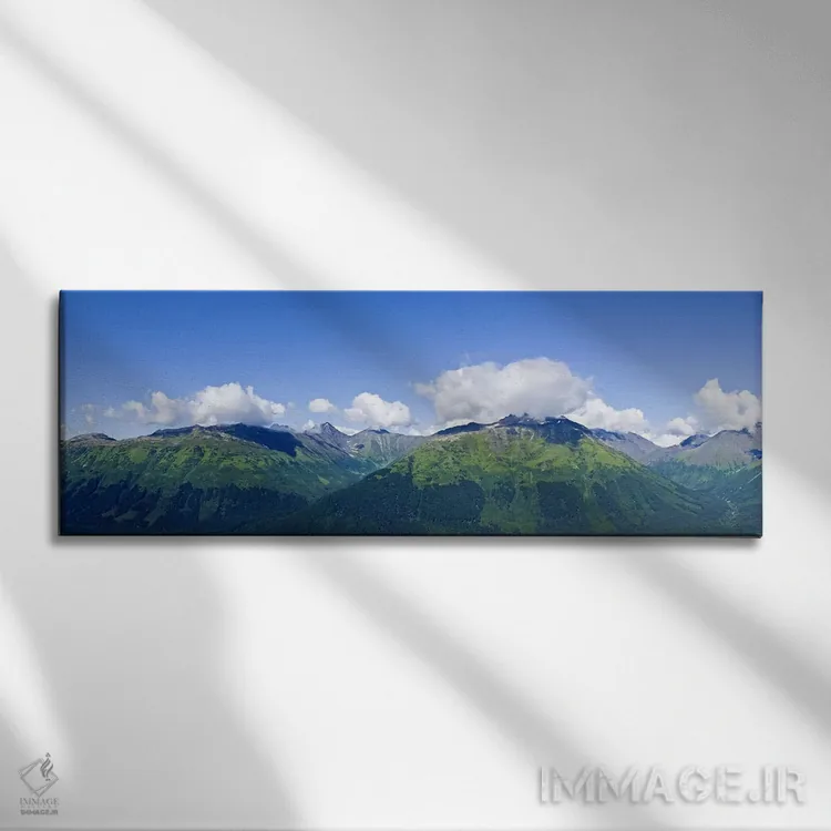 تابلو دکوراتیو Chugach Mountains, Anchorage, Alaska, USA,رشته کوه چوگا… اثر پانورامیک ایمجز - نمای روبهرو روی دیوار
