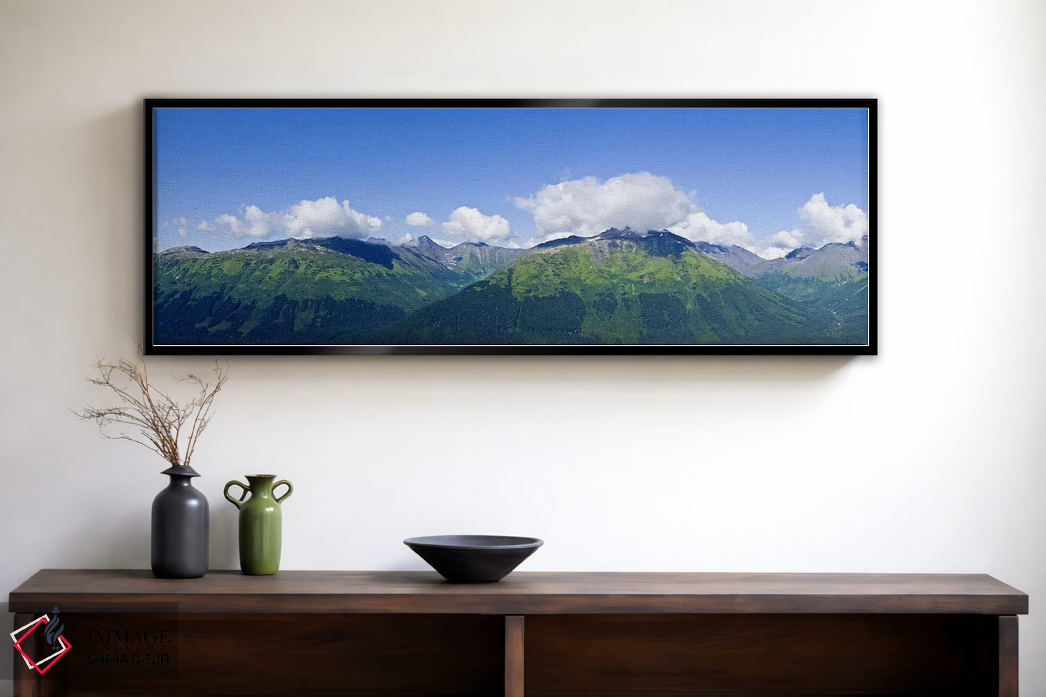 تابلو دکوراتیو Chugach Mountains, Anchorage, Alaska, USA,رشته کوه چوگا… اثر پانورامیک ایمجز - D1B