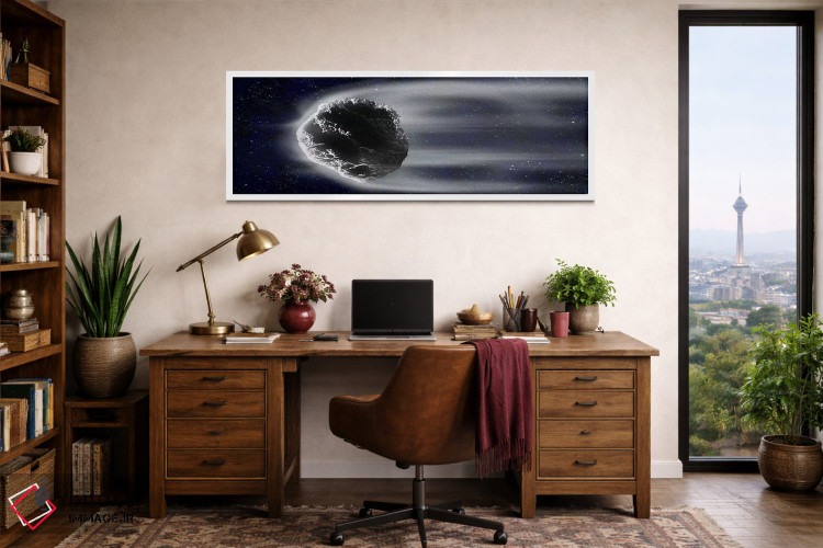 تابلو دکوراتیو دنباله دار در فضا اثر پانورامیک ایمجز - D1W