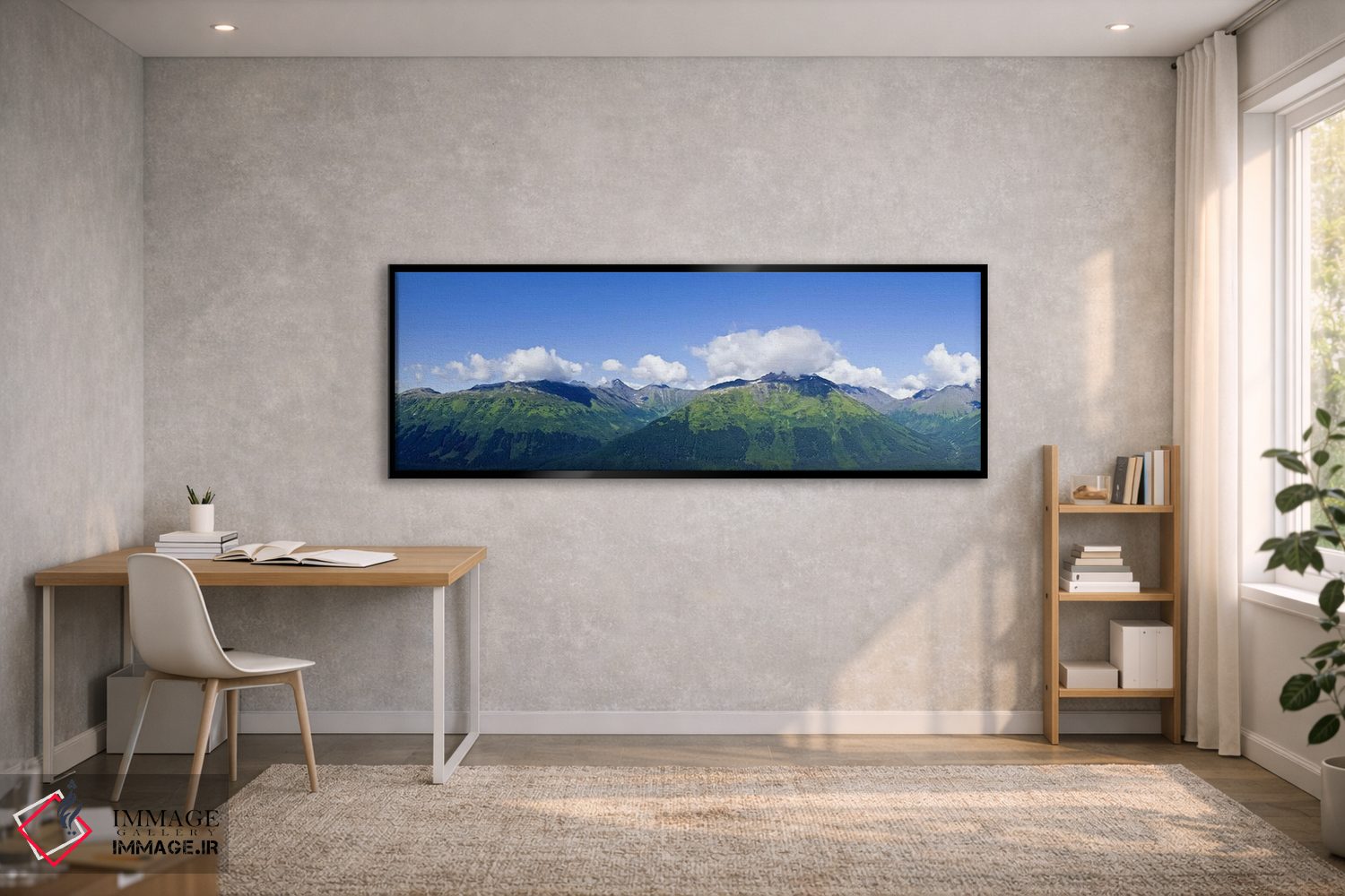 تابلو دکوراتیو Chugach Mountains, Anchorage, Alaska, USA,رشته کوه چوگا… اثر پانورامیک ایمجز - D2B