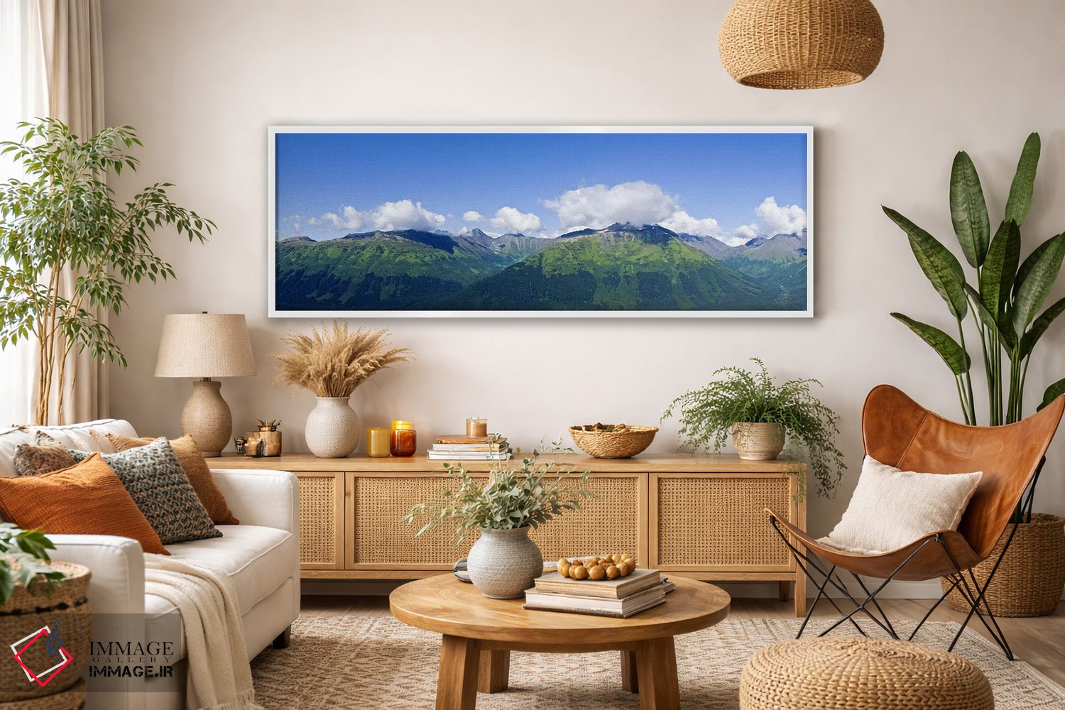 تابلو دکوراتیو Chugach Mountains, Anchorage, Alaska, USA,رشته کوه چوگا… اثر پانورامیک ایمجز - D3W