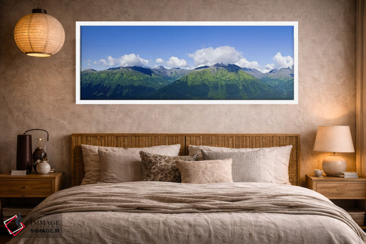 تابلو دکوراتیو Chugach Mountains, Anchorage, Alaska, USA,رشته کوه چوگا… اثر پانورامیک ایمجز - D4W