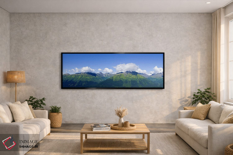 تابلو دکوراتیو Chugach Mountains, Anchorage, Alaska, USA,رشته کوه چوگا… اثر پانورامیک ایمجز - D5B