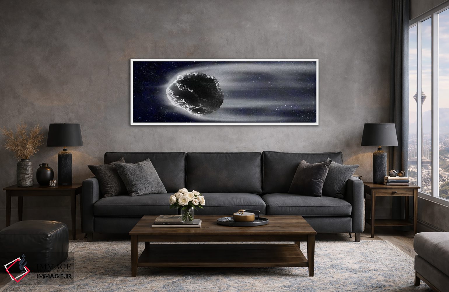 تابلو دکوراتیو دنباله دار در فضا اثر پانورامیک ایمجز - D6W
