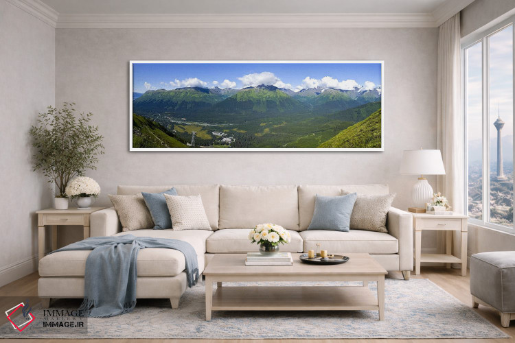 تابلو دکوراتیو Girdwood, Chugach Mountains, Anchorage, Alaska, USA,نما… اثر پانورامیک ایمجز - D4W
