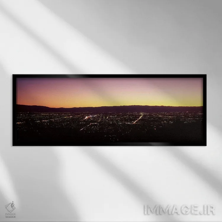 تابلو دکوراتیو Silicon Valley, San Jose, Santa Clara County, San Franc… اثر پانورامیک ایمجز - نمای قابدار مشکی