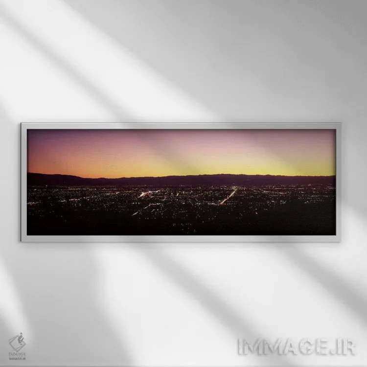تابلو دکوراتیو Silicon Valley, San Jose, Santa Clara County, San Franc… اثر پانورامیک ایمجز - نمای قابدار سفید