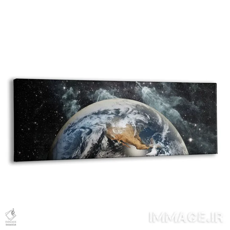 تابلو دکوراتیو زمین در فضا اثر پانورامیک ایمجز - نمای پرسپکتیو محصول