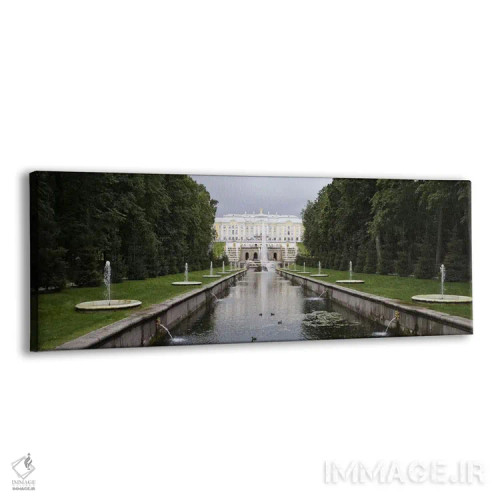 تابلو دکوراتیو St. Petersburg, Russia,کانال در گرند کسکید در کاخ بزرگ… اثر پانورامیک ایمجز - نمای پرسپکتیو محصول