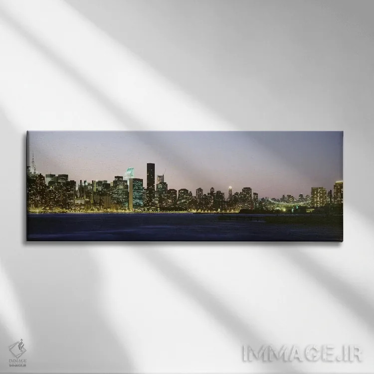 تابلو دکوراتیو New York City, New York State, USA #3,آسمان خراش ها در… اثر پانورامیک ایمجز - نمای روبهرو روی دیوار