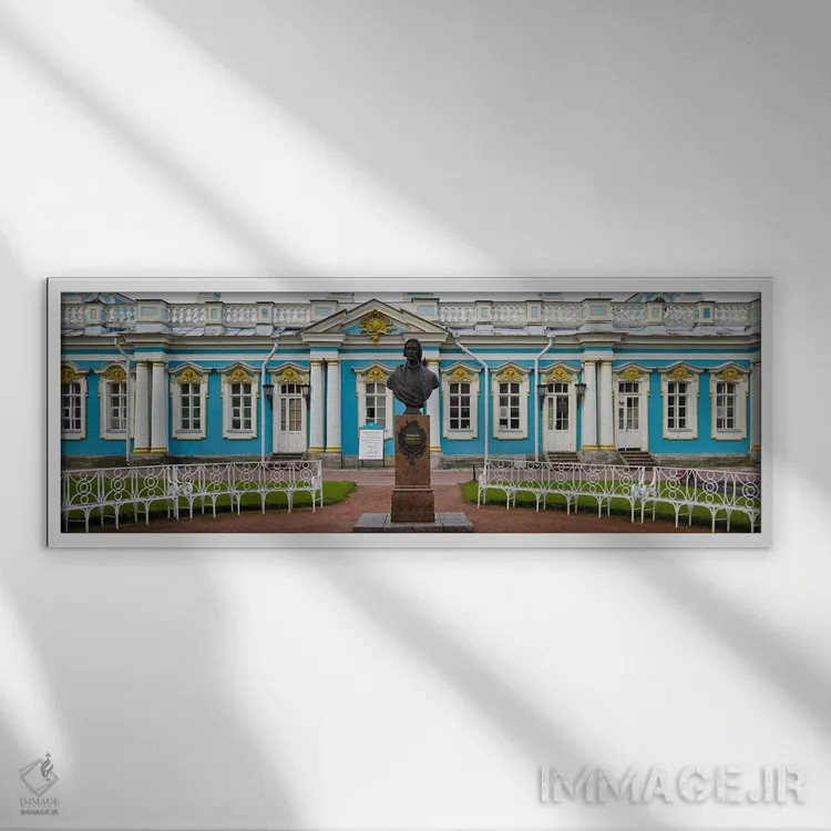 تابلو دکوراتیو Tsarskoe Selo, Catherine Palace, St. Petersburg, Russia… اثر پانورامیک ایمجز - نمای قابدار سفید