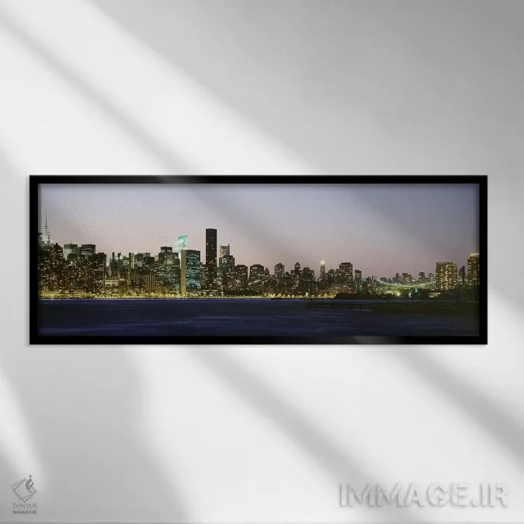 تابلو دکوراتیو New York City, New York State, USA #3,آسمان خراش ها در… اثر پانورامیک ایمجز - نمای قابدار مشکی